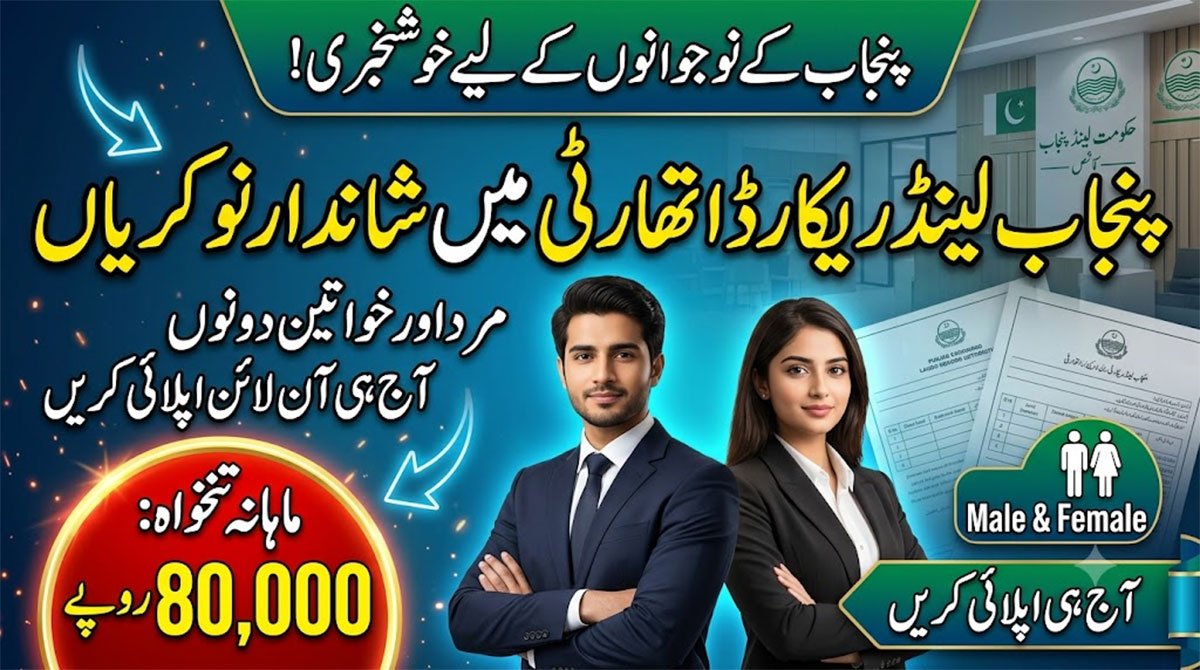 Punjab Land Record Authority Jobs 2026 Online Apply