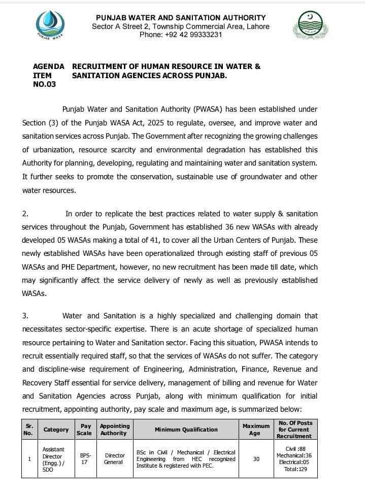 WASA-Jobs-Advertisement