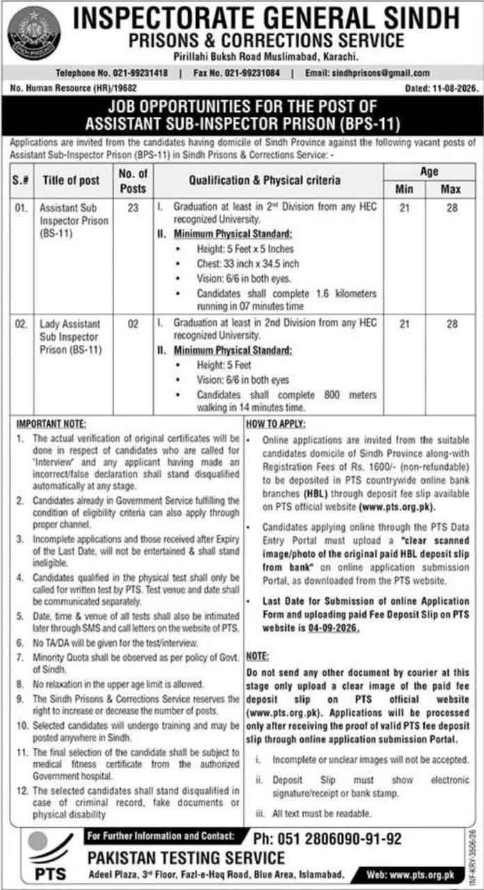 www.pts.org.pk jobs