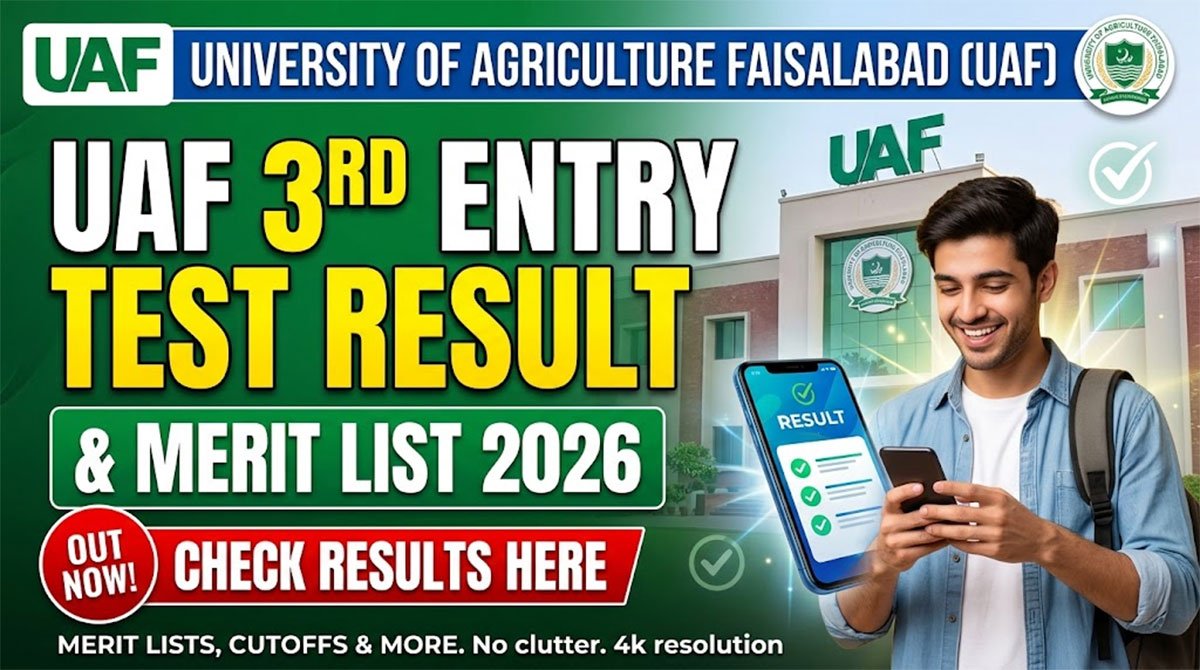 UAF Entry Test Result 2026 Merit List