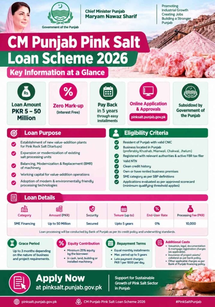 Pink Salt Scheme 2026 Online Registration